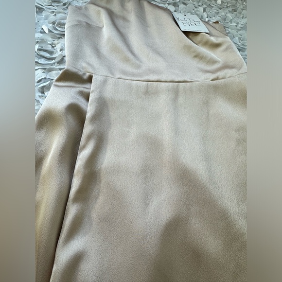 NWT Los Angeles Show Me Your Mumu Shannon One Shoulder Dress Champagne Sz XS - Picture 8 of 14